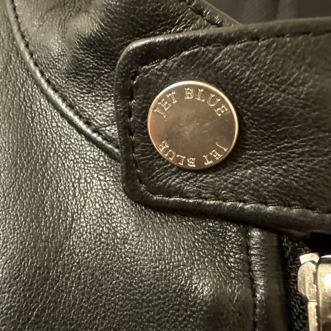 美品　SHIPS JETBLUE シングルライダースジャケット Lサイズ