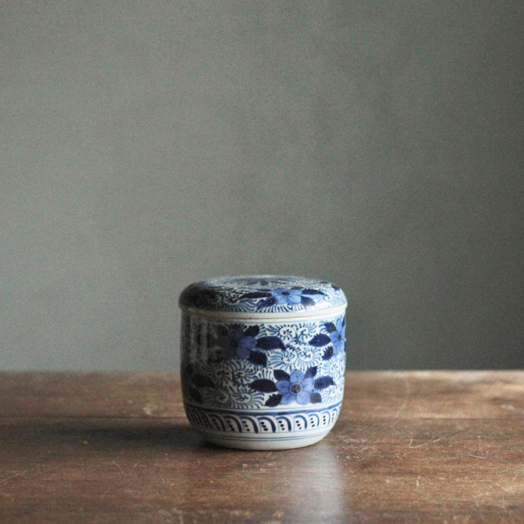 古伊万里 染付 蓋物 古美術 古道具 アンティーク ボンボニエール