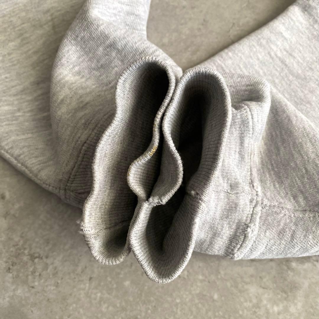 悶絶80sチャンピオン染込みウイングフット4段リバースウィーブUSA製パーカーL