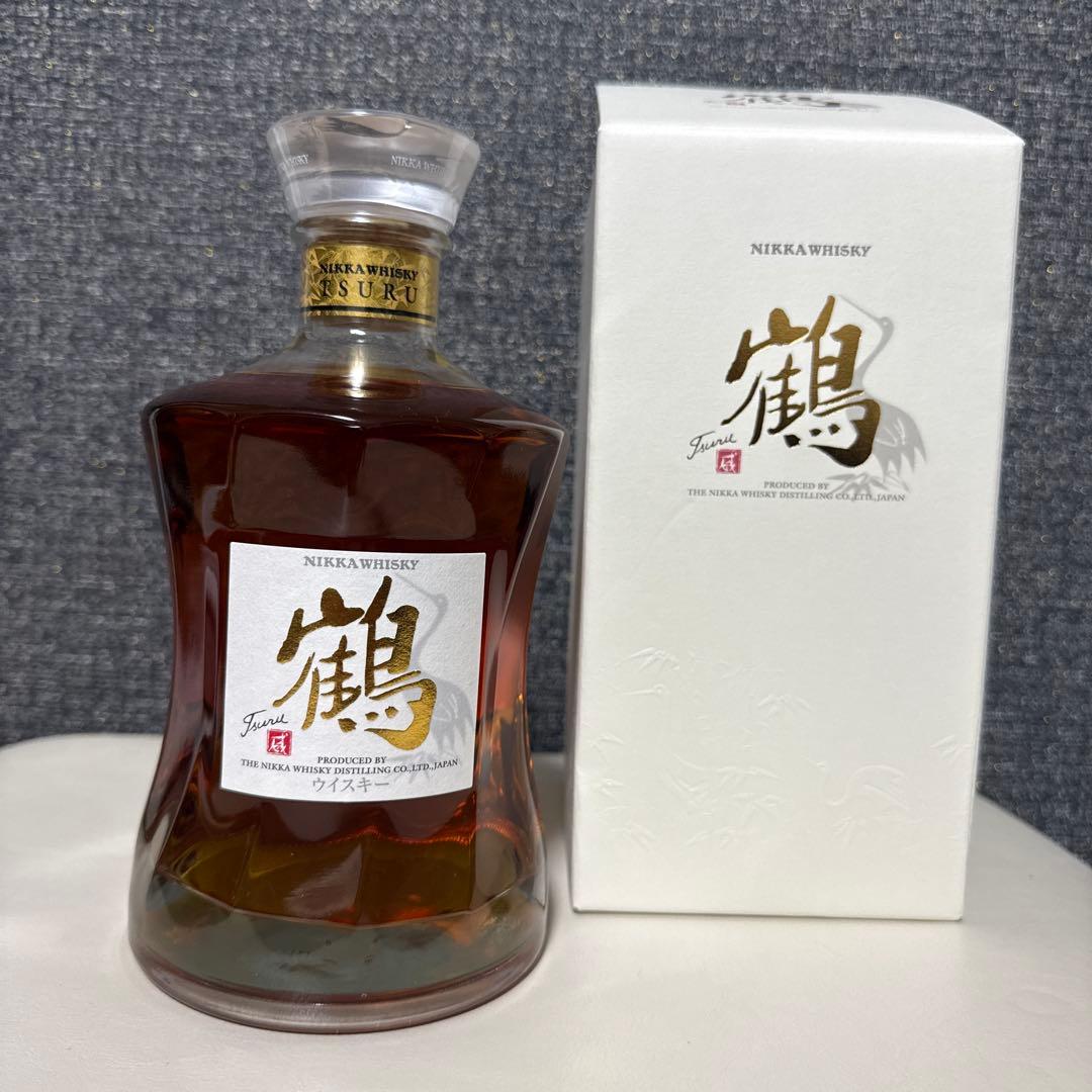 ニッカウイスキー　鶴　700ml シングルモルト余市50ml小瓶をおつけして