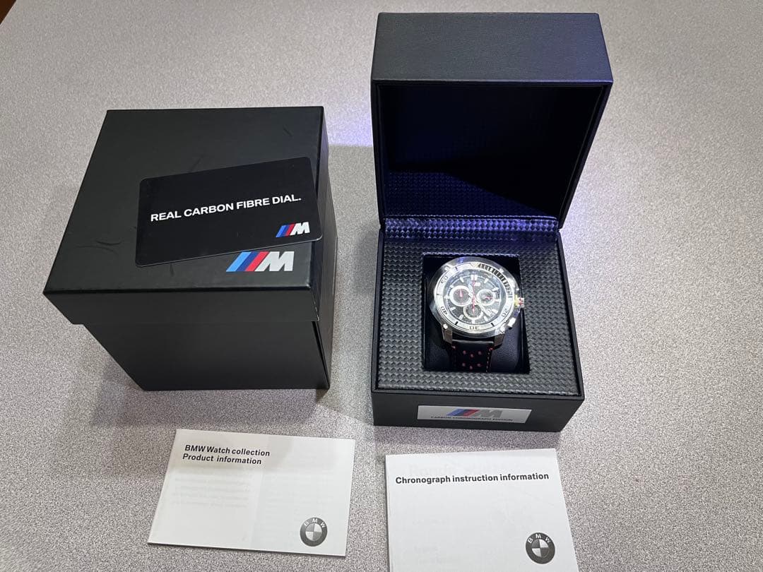 r*d様 BMW アクセサリー　Mシリーズ カーボンクロノグラフ 腕時計