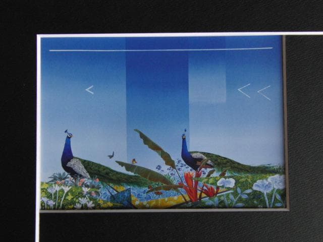 北久美子、風の扉、希少な画集より、新品高級額・額装付、状態良好