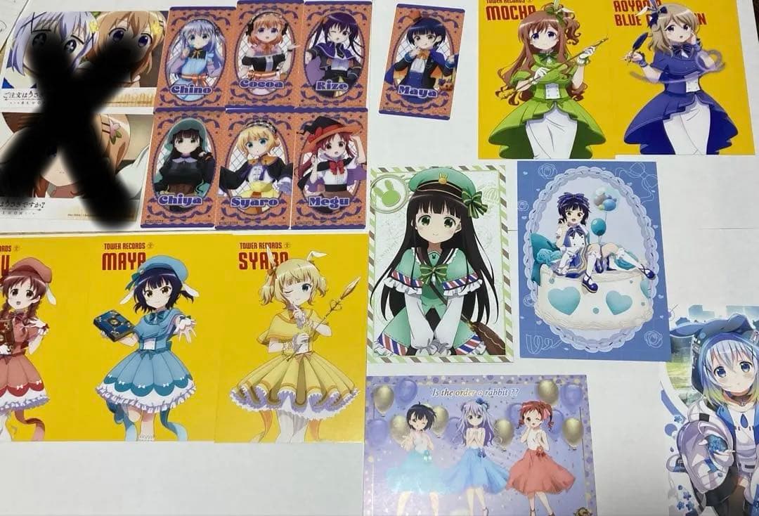 バラ売り可ごちうさなど　各種ポストカード・ブロマイド57枚