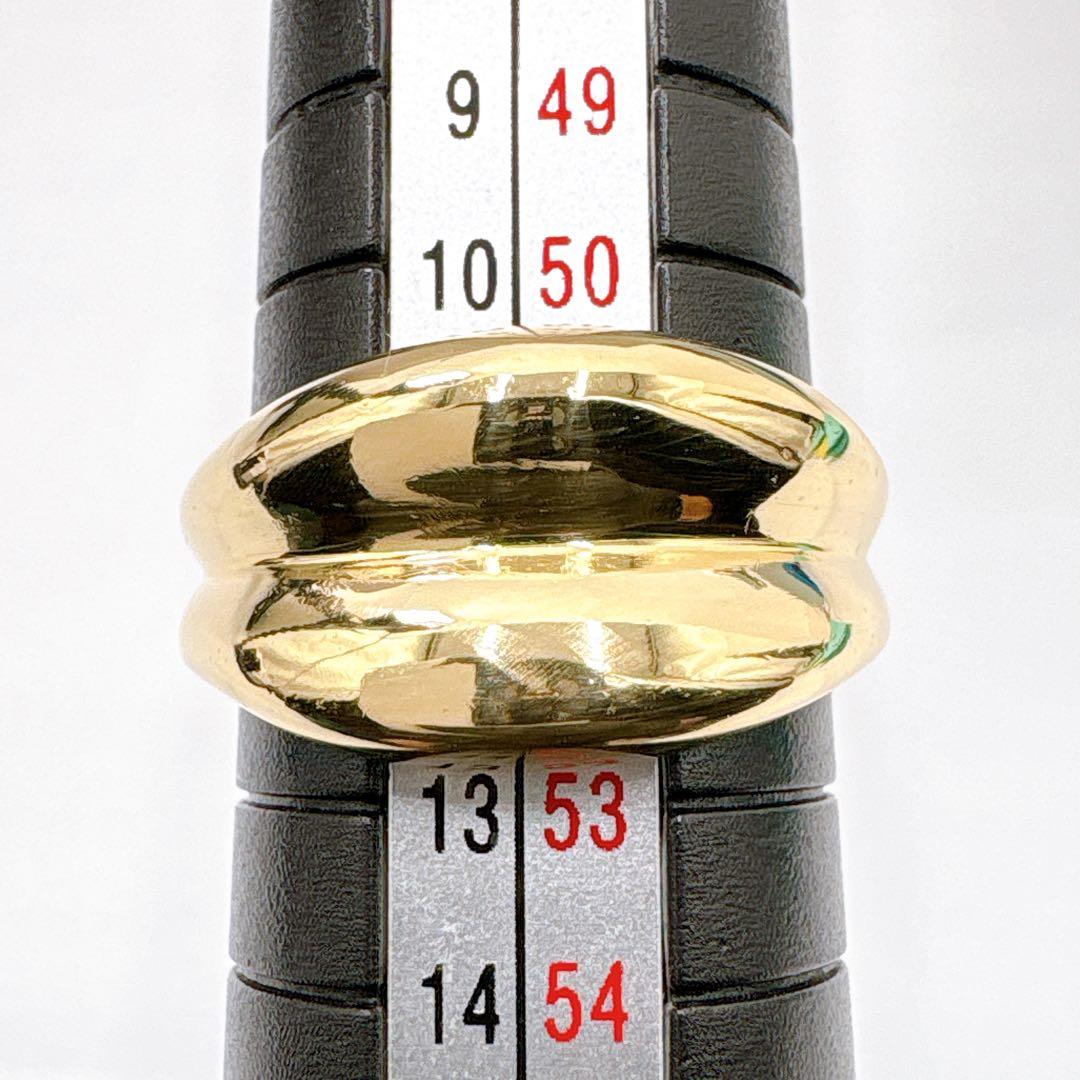 美品レア オールドティファニー ダブルウェーブ 11.5号 7.63g k18