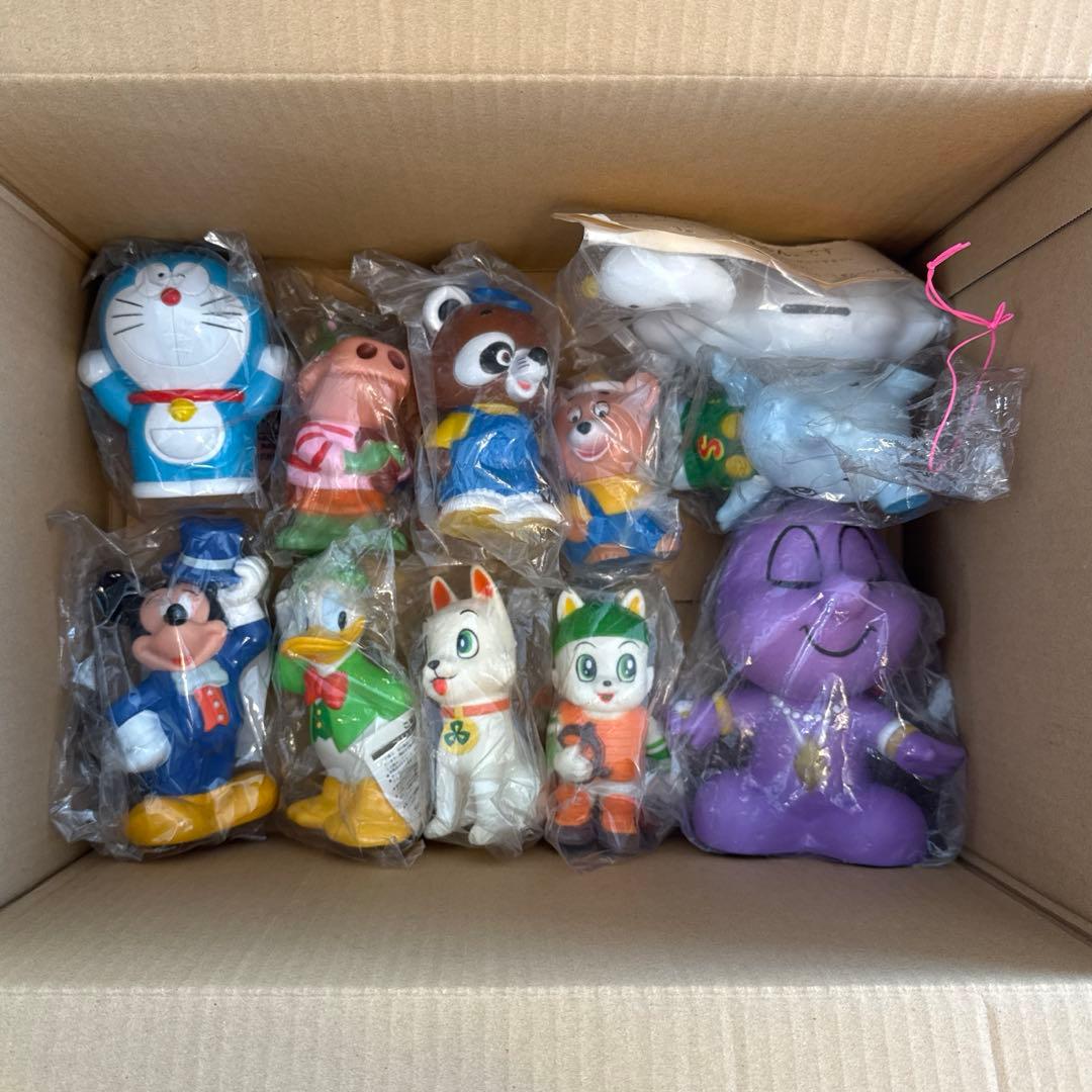 【値下げ】昭和レトロ　ソフビ銀行貯金箱まとめ売り