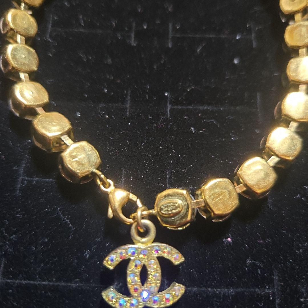 CHANEL クリスタルビーズ アンクレット