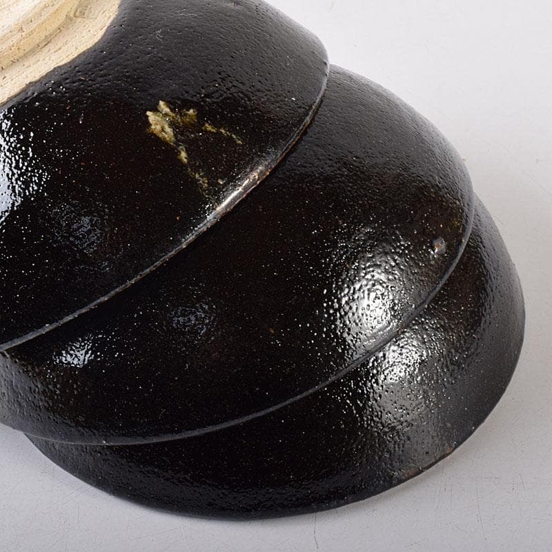 gmgmgm　茶道具　浅野陽作　黒鉢　5客　共箱　V　8005