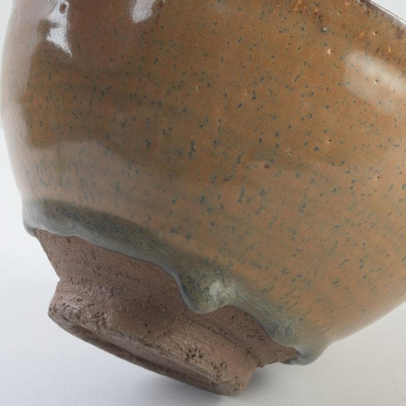 茶道具　飴釉　天目茶碗　仕覆付　裏千家十五代鵬雲斎極め箱　M　9785