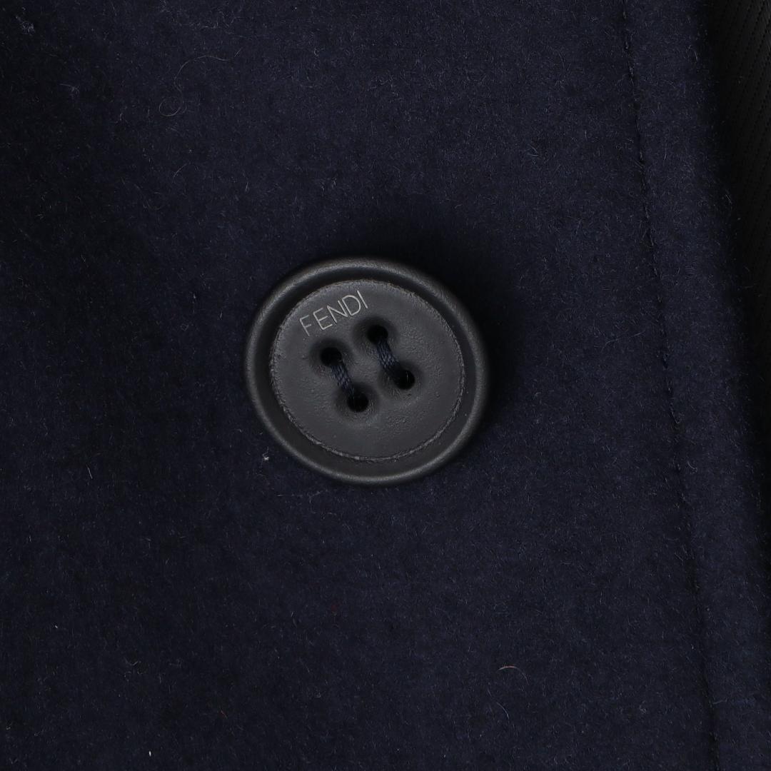 FENDI 16AW 国内正規品 ニット切替 カシミヤ混ウールブルゾン 46