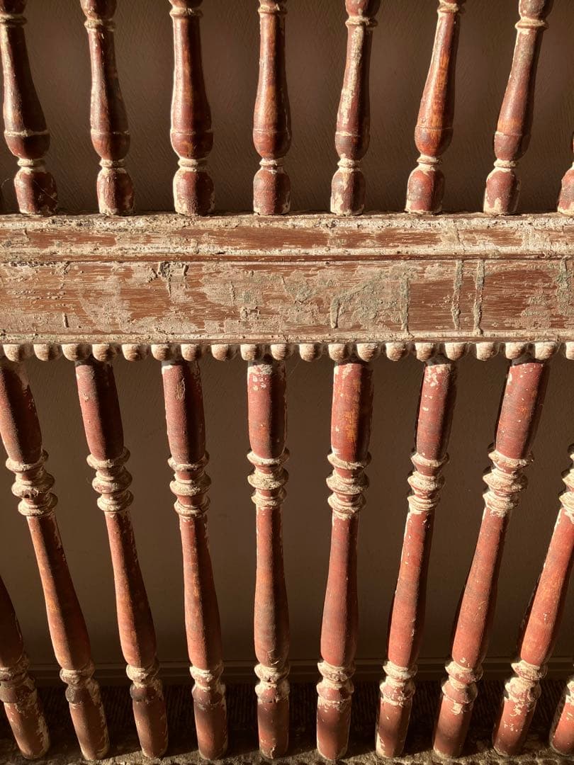 インド アンティーク 木製フェンス　子供部屋 19世紀