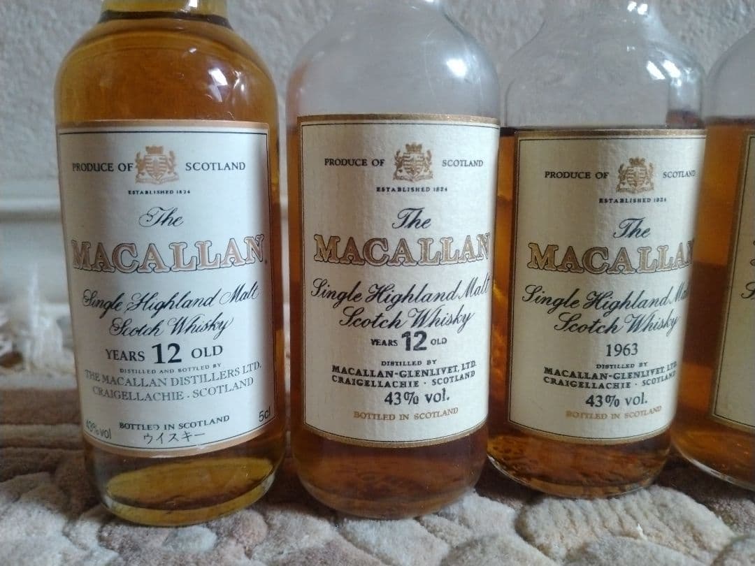 マッカランミニボトル5本セット The Macallan minibottle