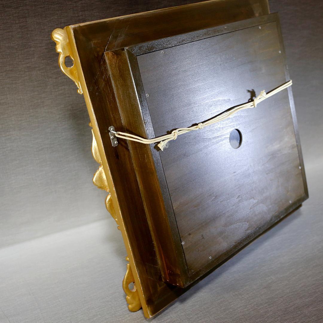 マイセン 忘れな草 透かし彫 恋人 ワトー風 飾り皿 ボタン剣 額装 １９世紀