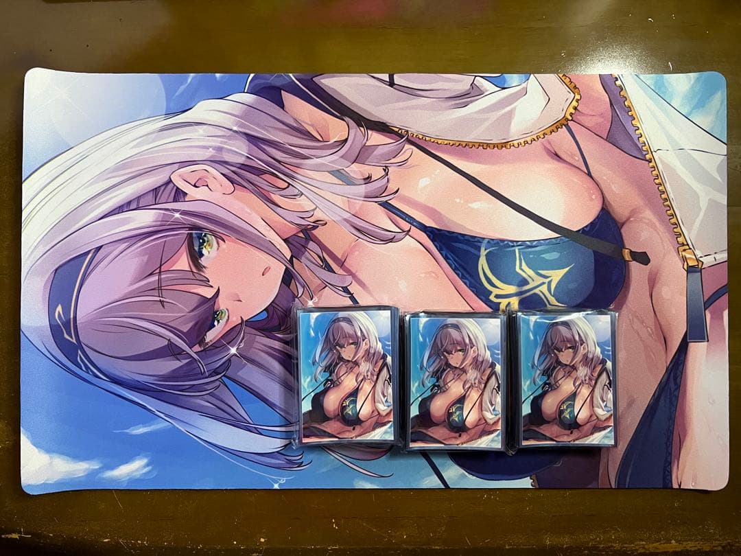 【神崎士郎】ミッドナイトブルー 白銀ノエル プレイマットスリーブセット