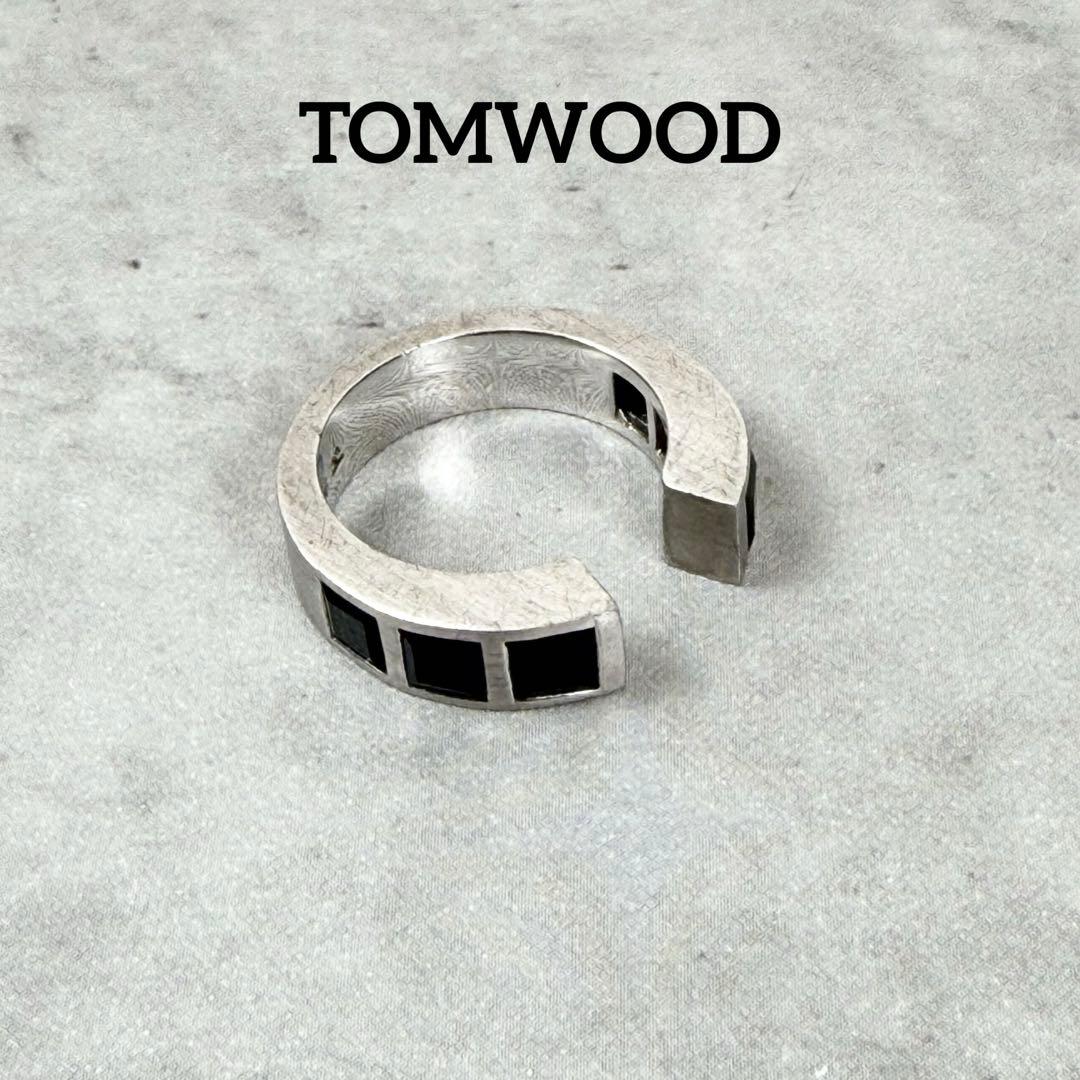 TOMWOOD トムウッド スプリットカラーストーンリング ブラック　54