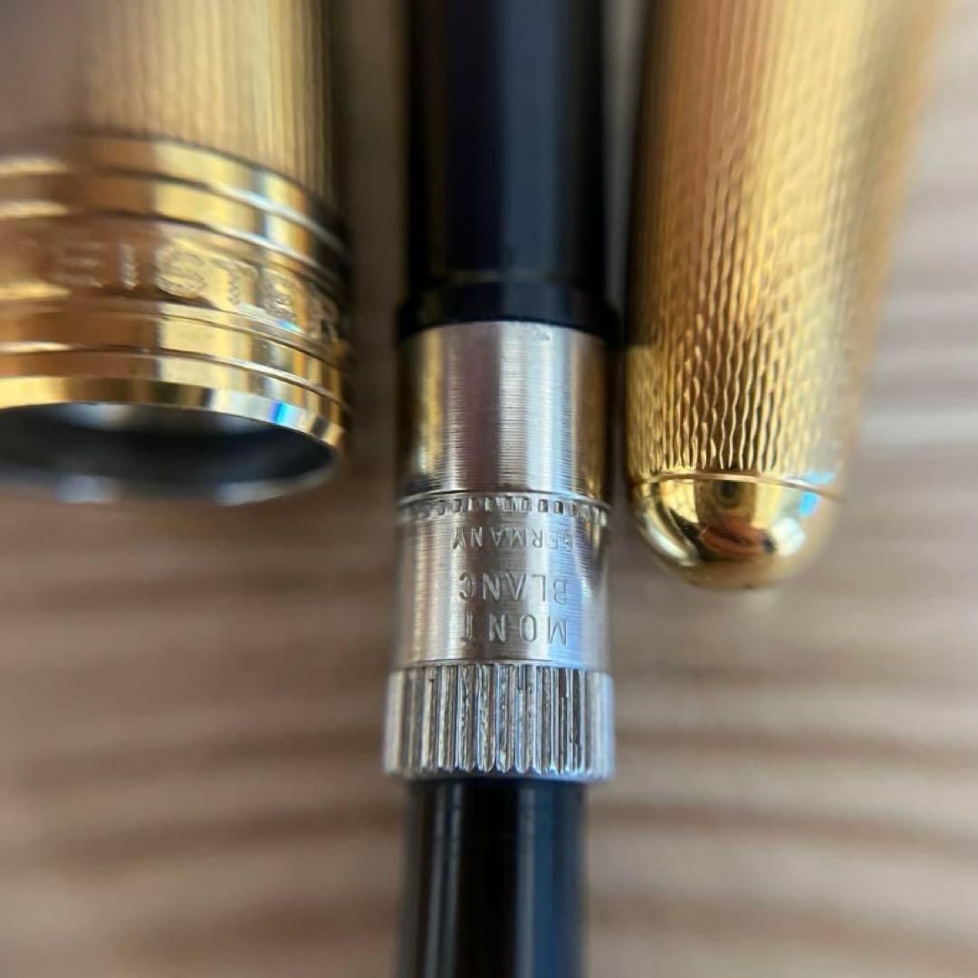 g*o様 モンブラン　万年筆　ゴールド　18k マイスターシュテュック　波柄　4