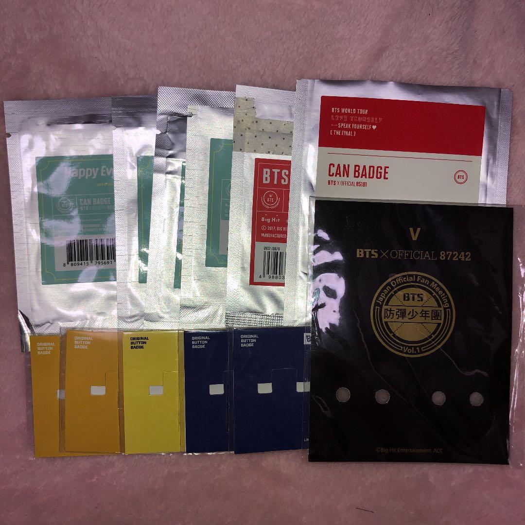 BTS 缶バッジ 缶バッチ テヒョン テテ V