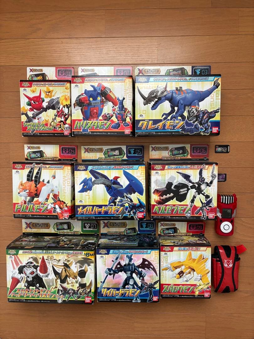 デジモンクロスウォーズ　フィギュアシリーズ9体　＋　デジモンクロスローダー