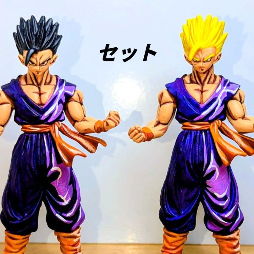ドラゴンボール　フィギュア　リペイント　HGシリーズ 孫悟飯２体セット