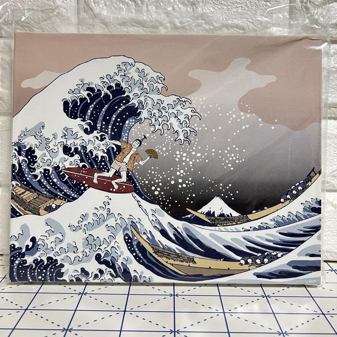 志村けん(しむらけん) バカ殿様 キャンパス アート 富獄三十六景 モチーフ