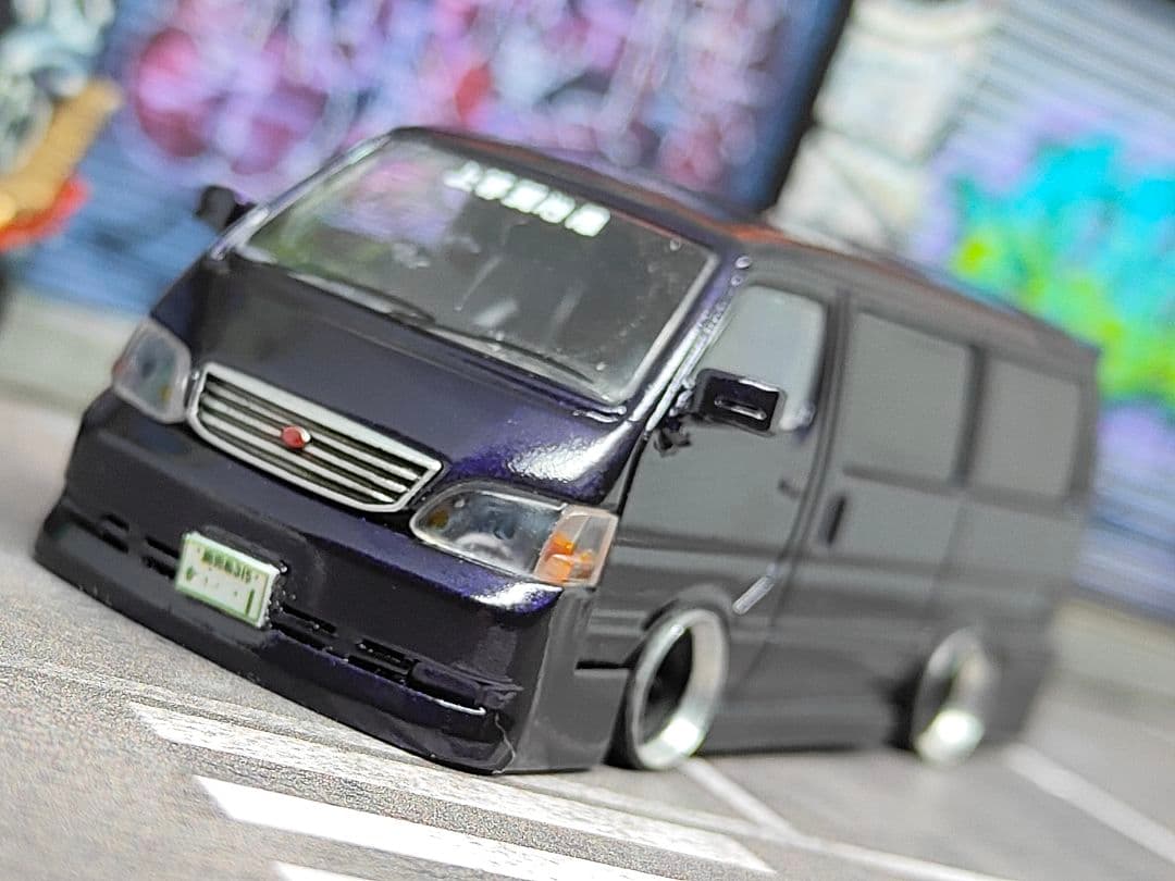 トミカ改造 トヨタ ハイエース 100系 フルエアロ トミカリミテッド