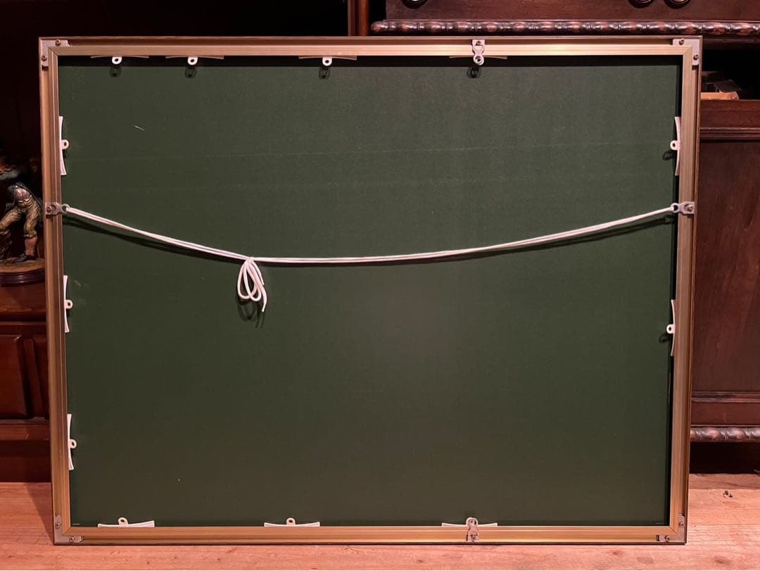 ジル・ゴリチ リトグラフ プロバンスのローズガーデン アート 額縁 インテリア