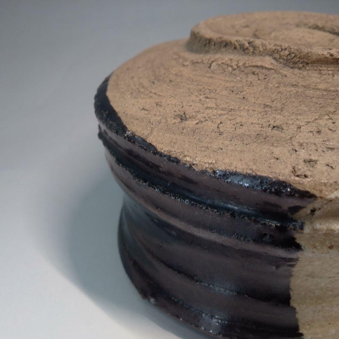 織部　茶碗　黒織部