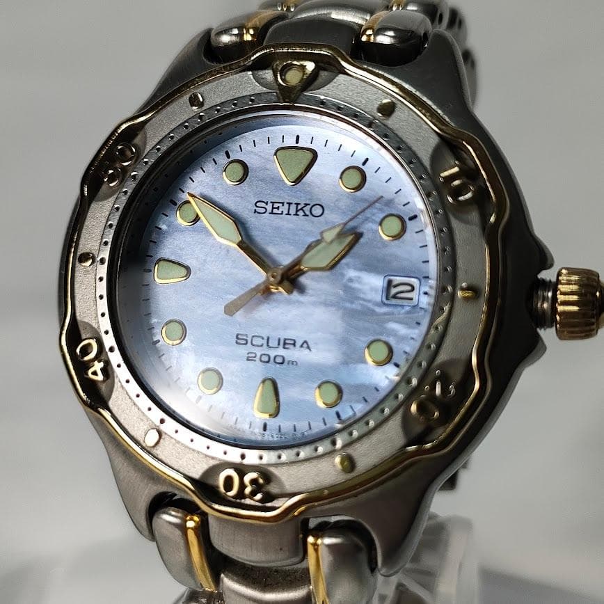 SEIKO SCUBA セイコー スキューバ オートマ 回転ベゼル シェル文字盤