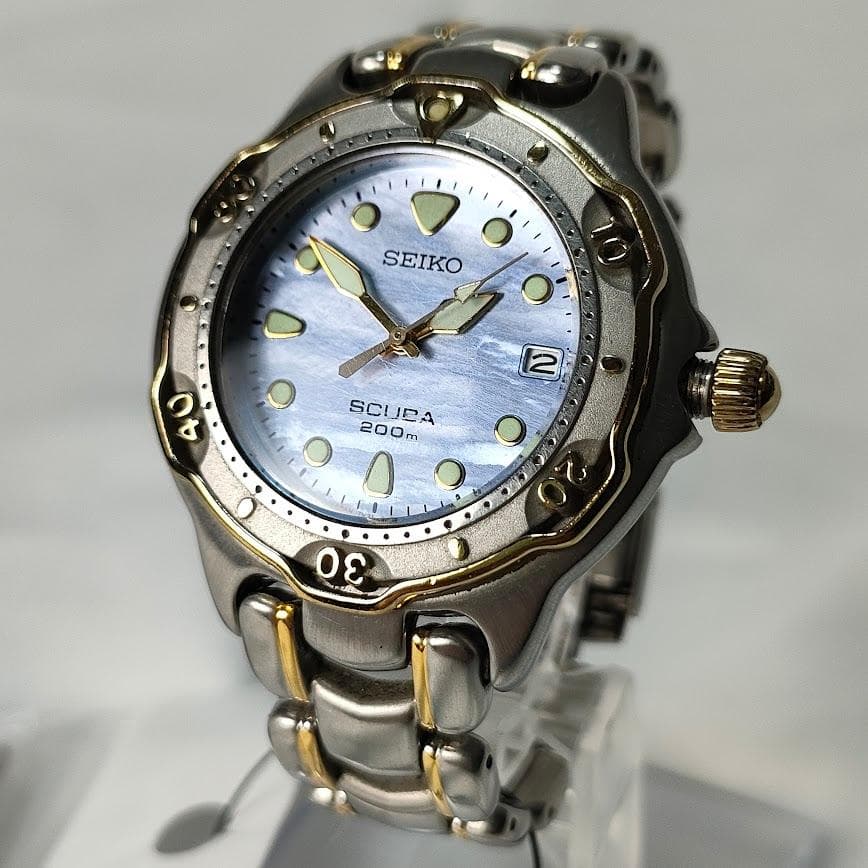 SEIKO SCUBA セイコー スキューバ オートマ 回転ベゼル シェル文字盤