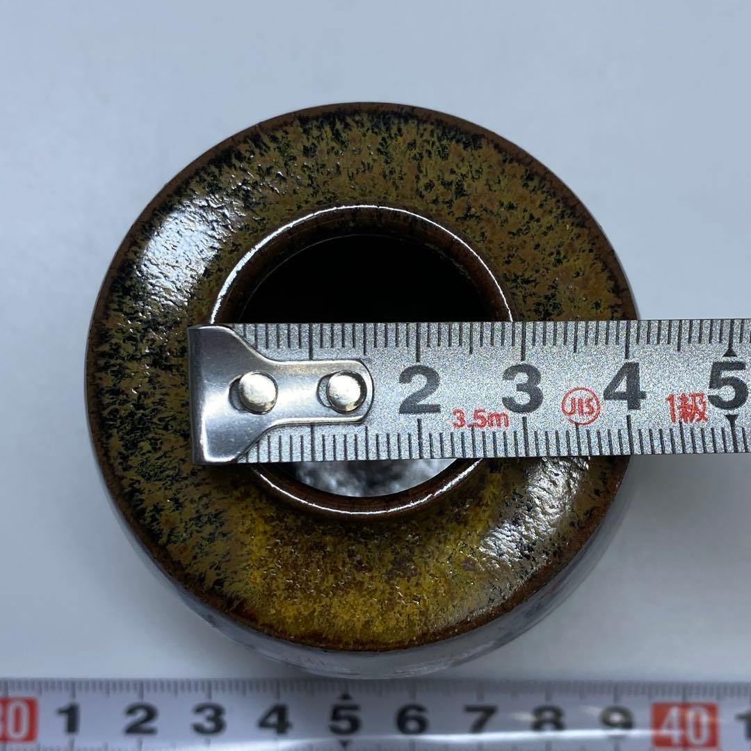 ☆茶3 笹田有祥 肩衝茶入 共箱 h7.8cm 東キ7-1025②