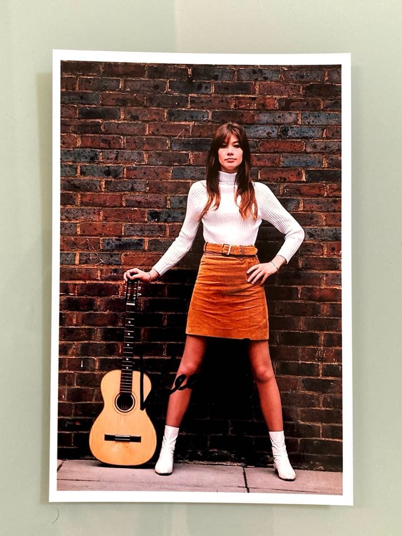 さよならを教えて…フランソワーズアルディ直筆サイン入り写真…