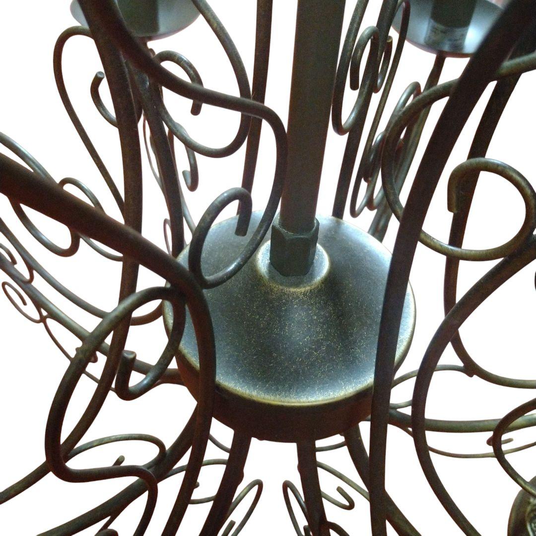 アンティーク　ブロンズ 8灯 シャンデリア