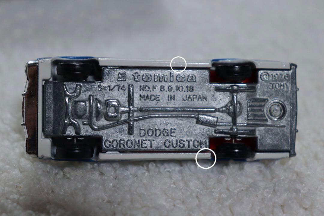 日本製　トミカ　アメリカンポリスカーフェア　ダッジコロネット　カスタム　F8