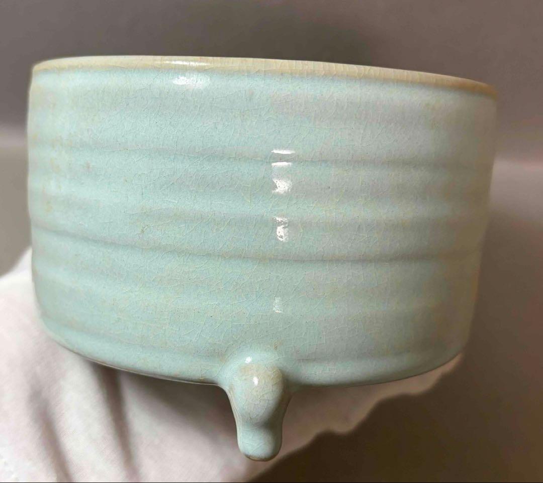 中国 筒形三つ足炉　f2260108