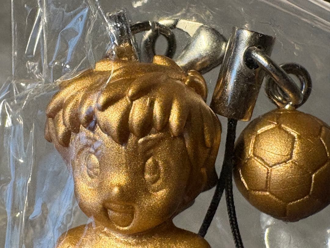 キャプテン翼　四つ木地域限定　銅像マスコットストラップ　高橋陽一　葛飾