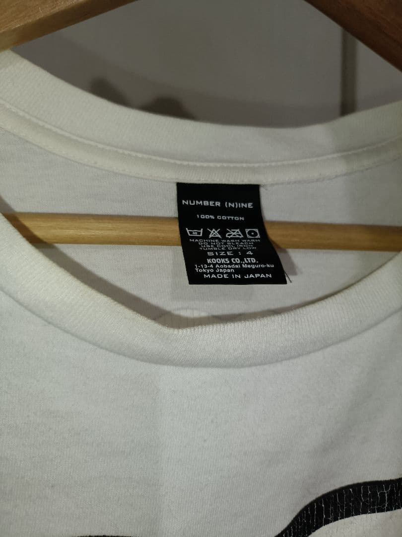 希少 NUMBER (N)INE カート期 ストーンズ 復刻Tシャツ　サイズ4