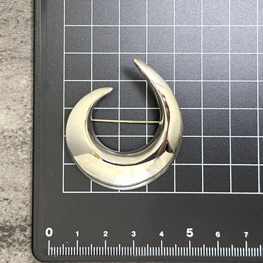 ★美品★ジョージジェン★センハンスハンセン★三日月★ブローチ★HAH★