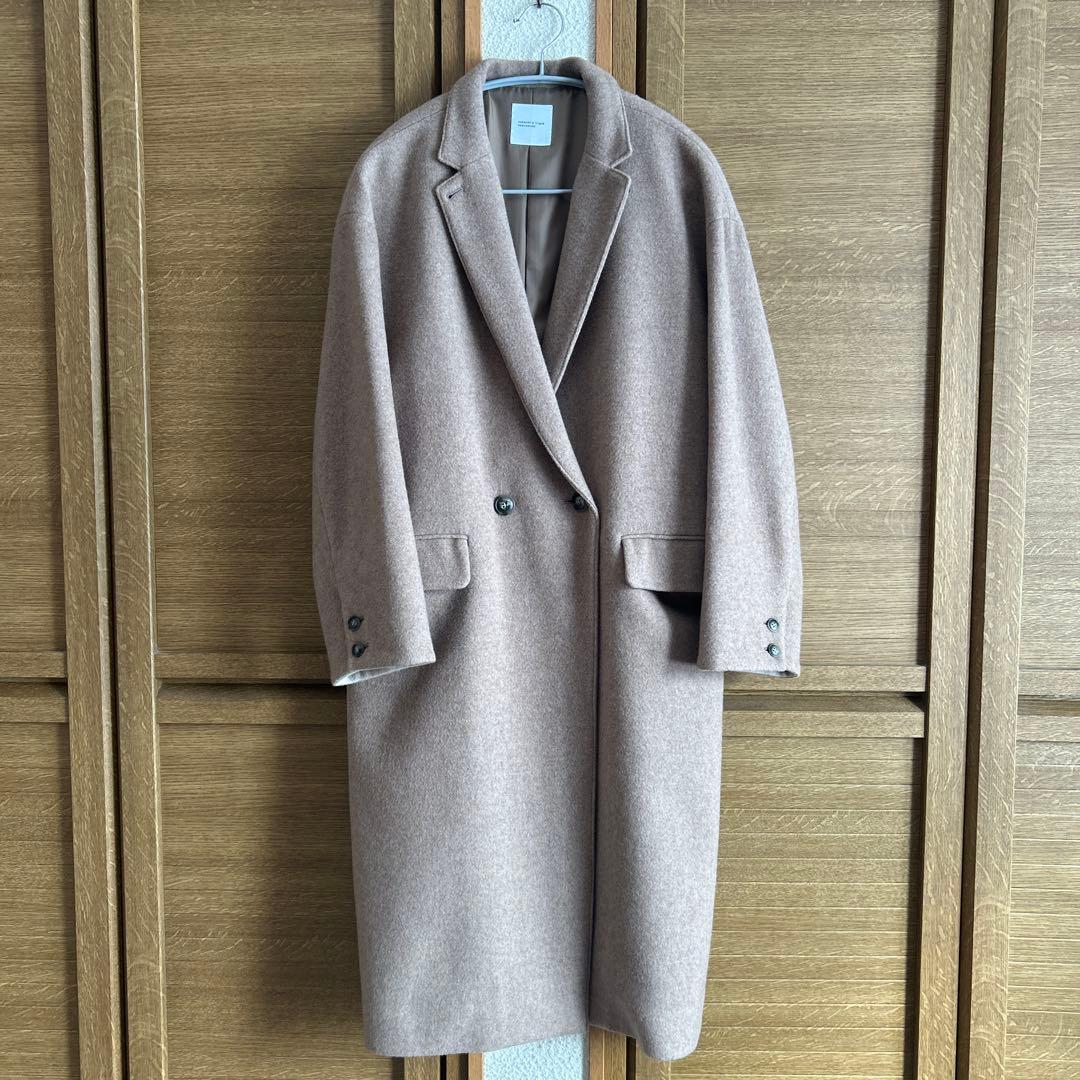 KURAHASHI & TIPS ベージュ チェスターコート