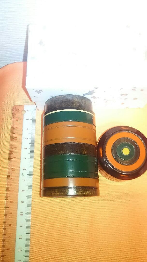 煙草盆用、巻き煙草入り、木製、4番