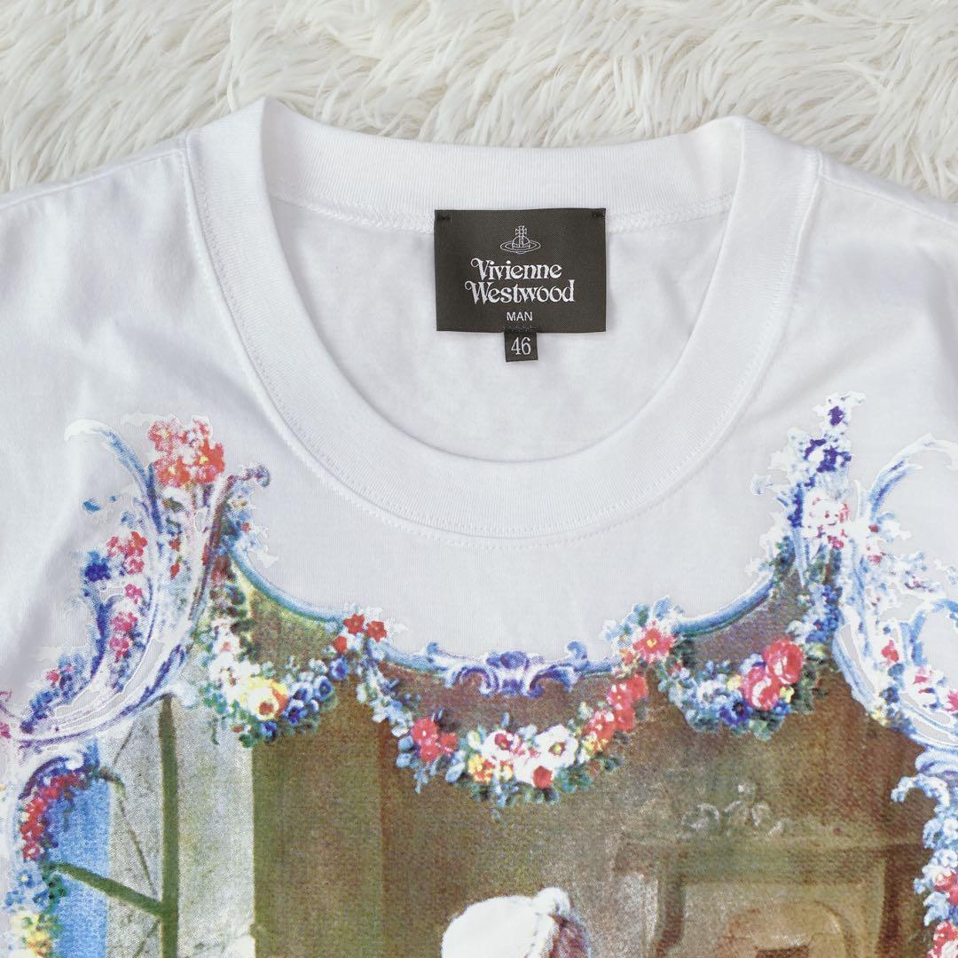 ヴィヴィアンウエストウッド アート プリント Tシャツ オーブ刺繍 大きめ 美品