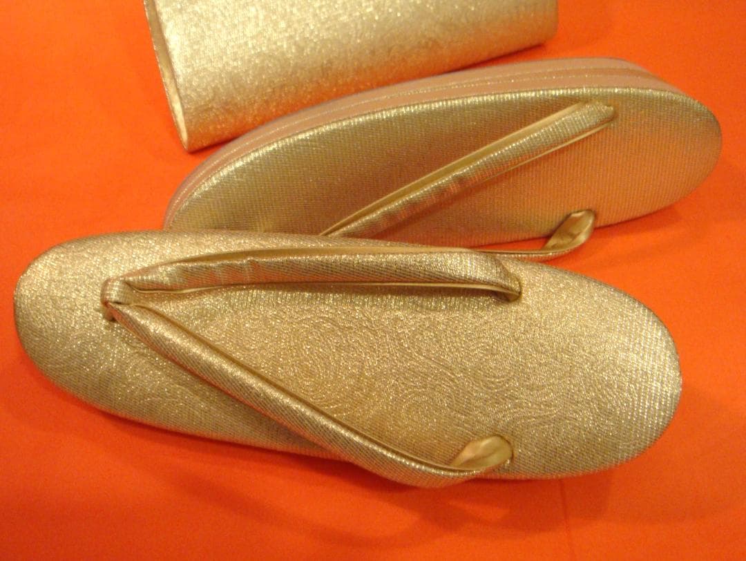 【未使用品】　草履　バッグのセット ゴールド フォーマル　婚礼用　着物　小物
