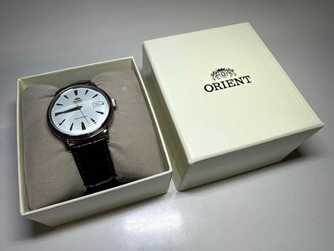 ［最終値］ORIENT バンビーノシリーズ 手巻き付き 自動巻き腕時計