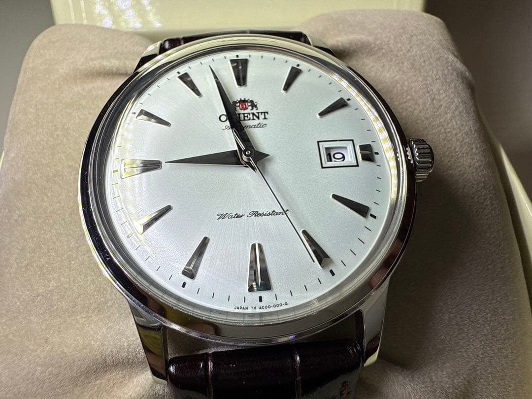 ［最終値］ORIENT バンビーノシリーズ 手巻き付き 自動巻き腕時計