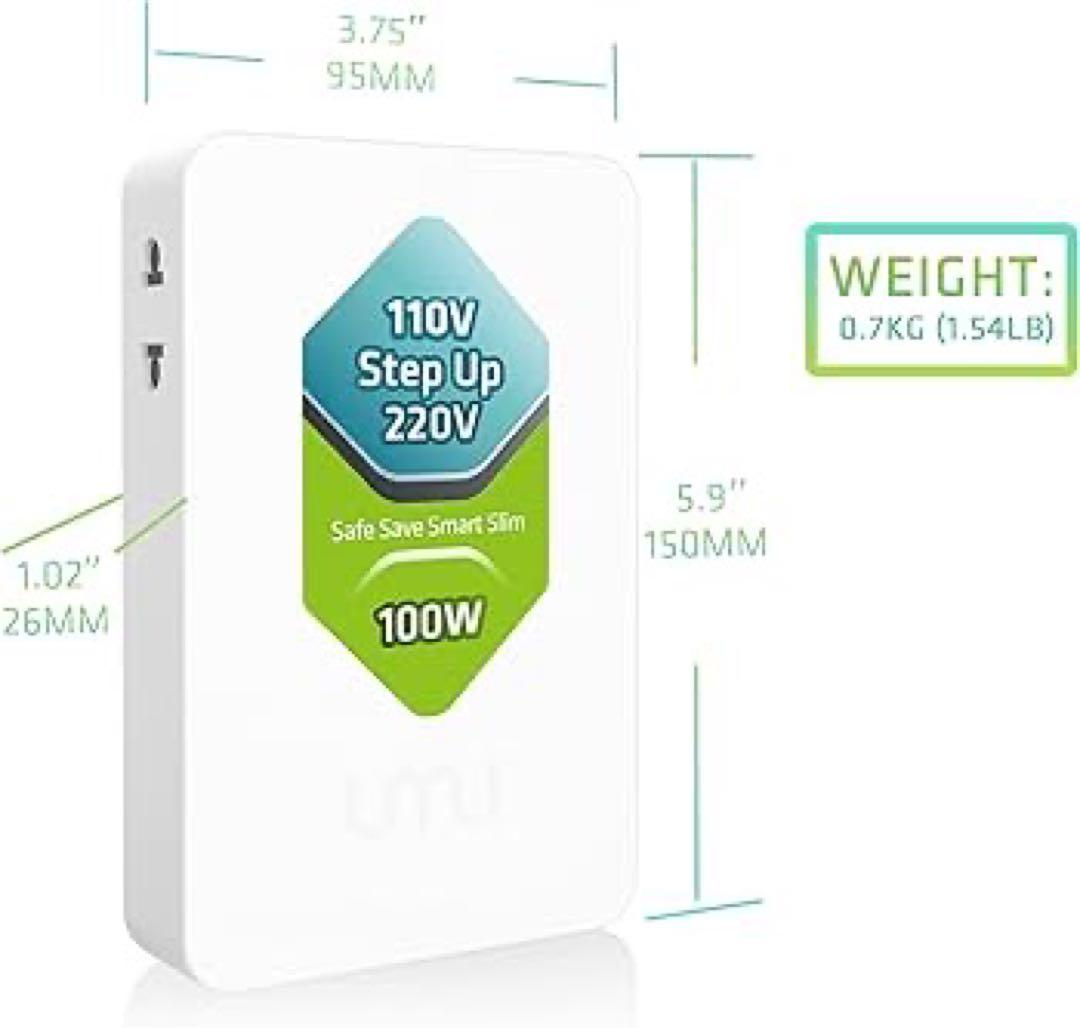 ステップアップ電圧コンバーター ヨーロッパ&アジア用 220-240V