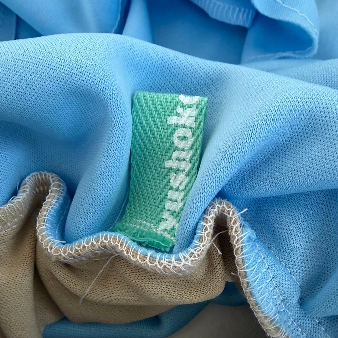 ユウショウコバヤシ ジャージ スカート バイカラー フリル Aライン 膝丈