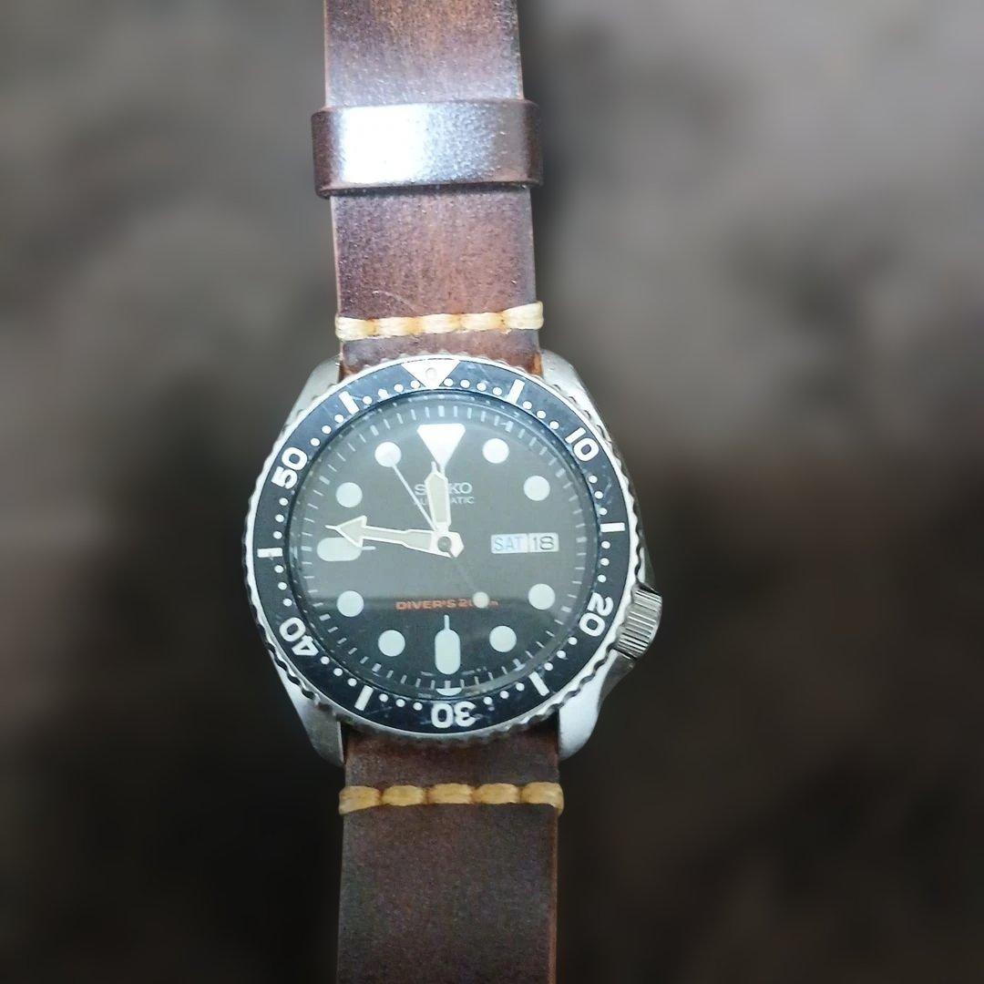み*読様 SEIKO 7S26-0020 skx007 ブラックボーイ