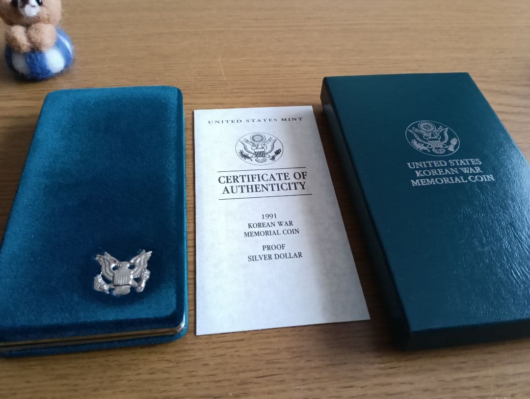 朝鮮戦争追悼記念1＄プルーフ銀貨