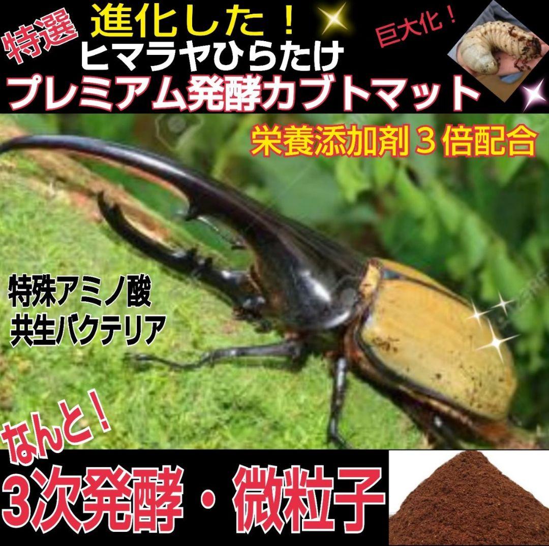 極上！カブトムシ幼虫の餌・産卵に！プレミアム3次発酵マット【たっぷり6袋セット】