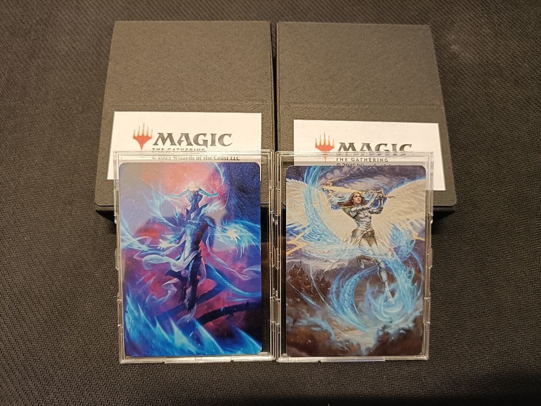 ステンレスアート2枚セット《嵐の目、ウギン》《嵐の討伐者、エルズペス》 MTG