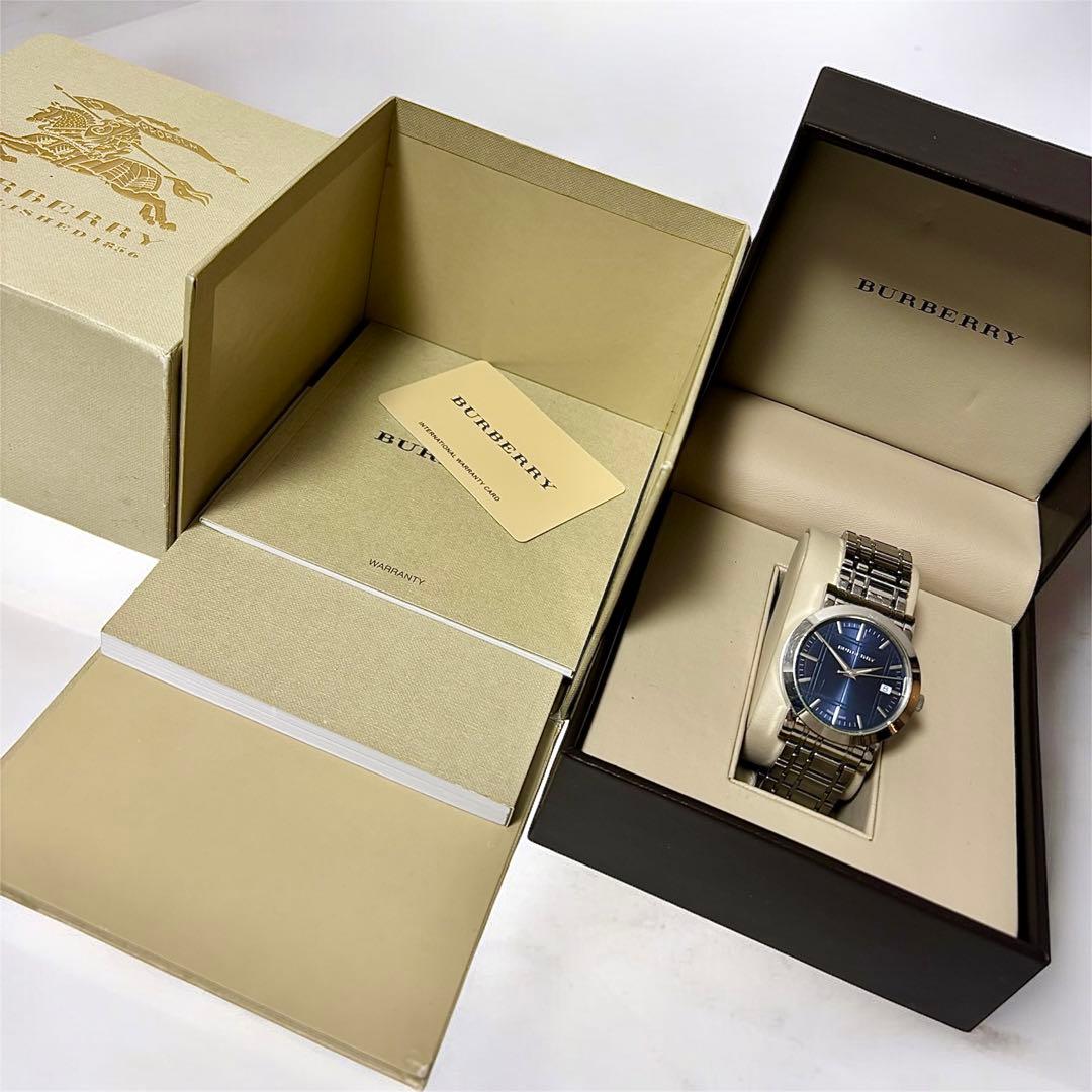ぱや様購入用【BURBERRY】BU1362 ネイビー文字盤 クォーツ腕時計