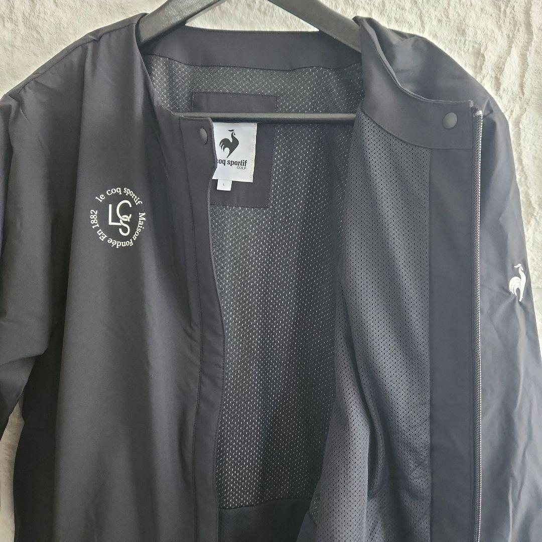 新品 ルコックスポルティフゴルフ ジャケット 黒L 暖かい le coq